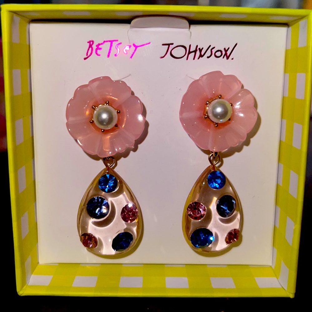Betsey Johnson Enchanted Teardrop Earrings